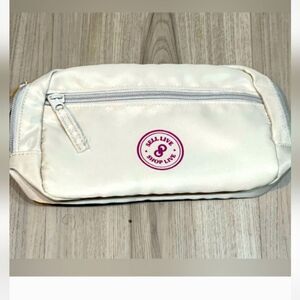 POSHMARK BELT BAG Sling Fanny Pack Bag Cream Burgendy Unisrx Clip Zip Purse Body